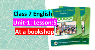 Class 7 English Unit 1 Lesson 5 At a bookshop